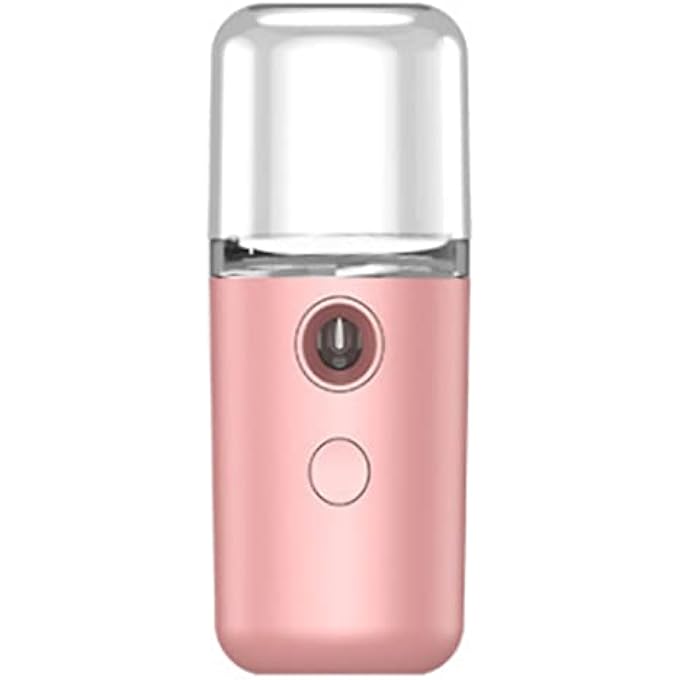 Cocoarm NANO FACE MIST SPRAYER, HANDY MINI COOLING MIST SPRAYER WITH USB MIST, FACIAL STEAMER FOR FACE MOISTURIZING, EYELASH EXTENSION AND MAKEUP (PINK) - Image 1